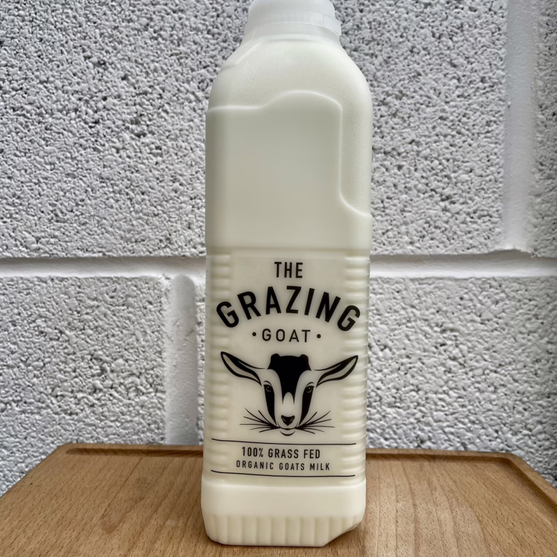 Fresh, Organic, Pasteurised Goat Milk (1L)